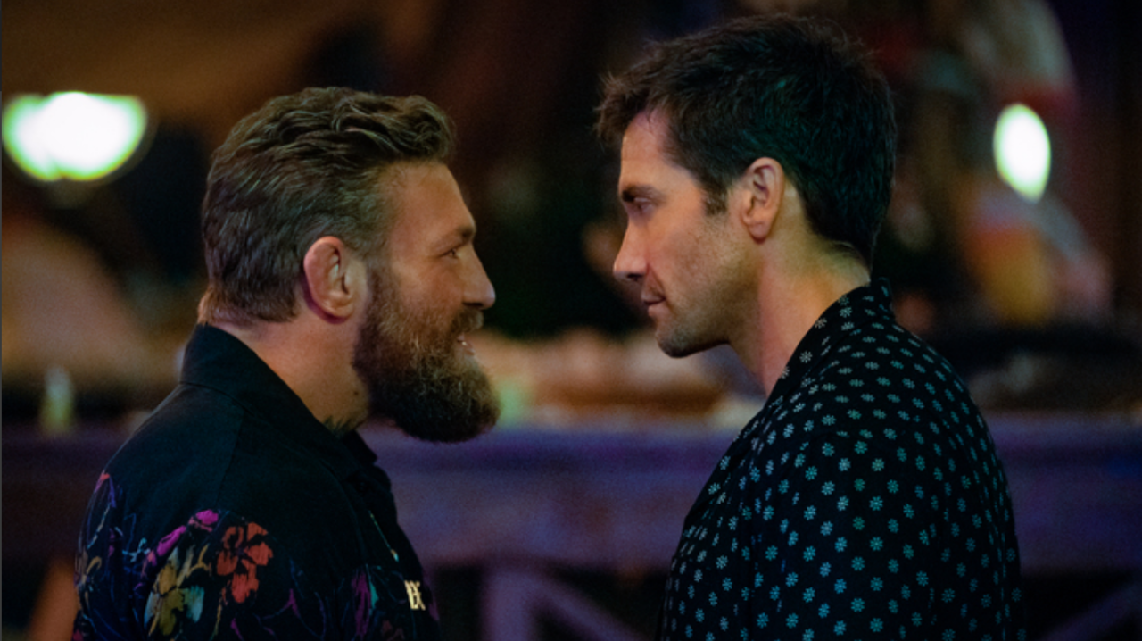 Conor McGregor and Jake Gyllenhaal in still from 'Road House'